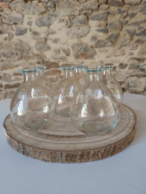 6 vases ronds