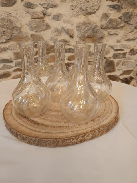 6 vases à long col