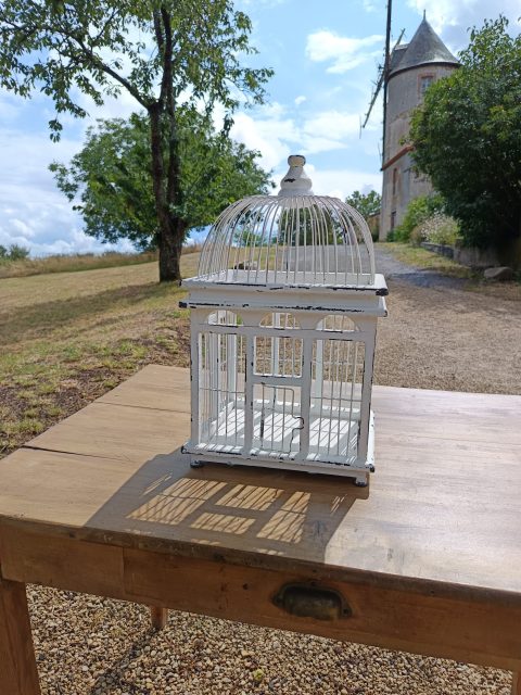 Urne en forme de Cage à oiseau
