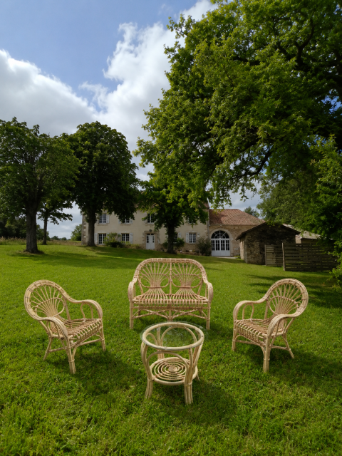 Salon de jardin rotin Gaston