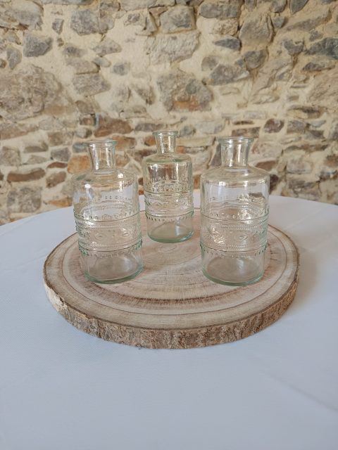 3 vases pour cérémonie de mariage