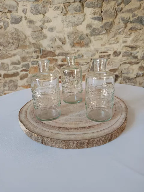 3 vases pour cérémonie de mariage